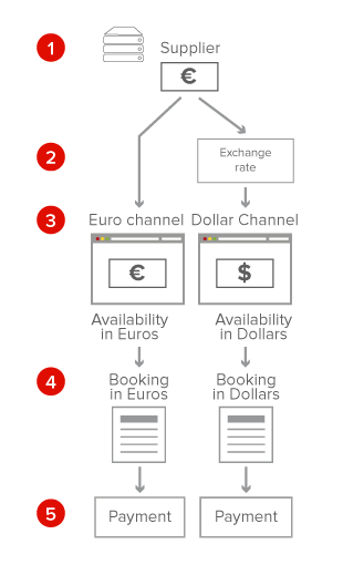 Travel software, Booking Engine sin módulo multimoneda